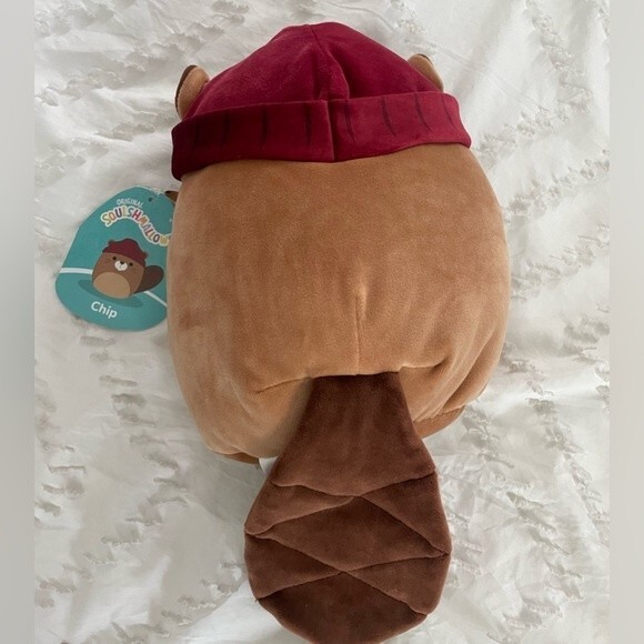 NEW Fall Harvest Chip the Beaver with Hat Squishmallow 7” 2022 - New With Tags - Picture 3 of 5